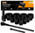 Set çelësash goditës JCB 8141 9MPB, 15 copa, 1", profil 12-këndor