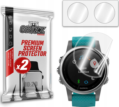 Mbrojtëse ekrani GrizzGlass Ceramic Film për Garmin Fenix 5S, film keramik, 2 copë, transparent