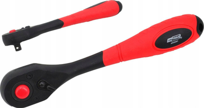 Çelës racë AWTools AW Ratchet, 1/4", 150mm, i kuq