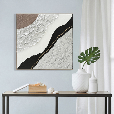 Pikturë muri Abstract 82x4,5x122Hcm (HM4553.02), bezhë