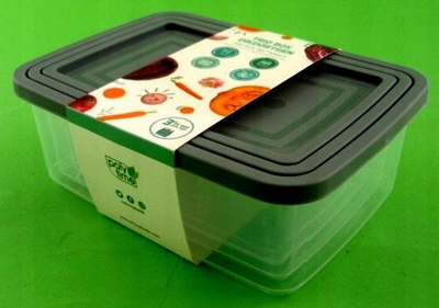Set kuti plastike KPL Multibox E-482, 750 ml, 1000 ml, 1500 ml, transparent