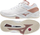Atlete indoor Mizuno Wave Stealth Neo, për goca, me shollë që s’lë shenjë, të bardha me rozë