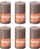 Qirinj pilier Bolsius Rustic Shine, set me 4 copë, 130x68mm, ngjyrë taupe