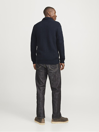 Triko për meshkuj JJJack&Jones CRAIG Knit Fit, e kaltër