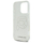 Futrollë telefoni Karl Lagerfeld IML Rhinestones Karl Head për iPhone 16 Pro 6.3", e tejdukshme