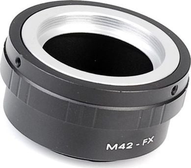 Adapter objekivi Pixco për FUJIFILM X në M42, metal, i zi