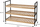 Rafth këpucësh Fiona Shoe Rack Bamboo 3 Layer, 3 shtresa, bambu FSC, me kornizë metalike të zezë
