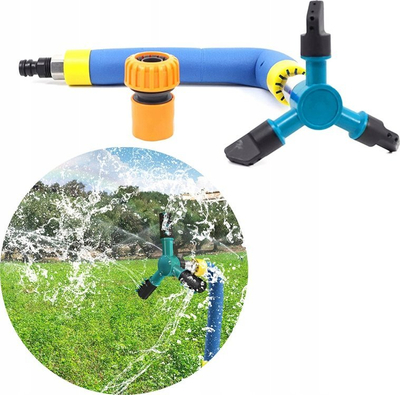 Sprinkler për kopsht për trampolinë, rrotullues, me tub me shkumë