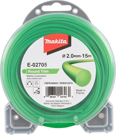 Fije trimeri Makita E-02705, 2.0mm, 15m, jeshile