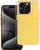 Futrollë Matrix për iPhone 12 / 12 Pro, TPU PU, kundra goditjeve, e verdhë