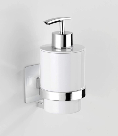 Dozator sapuni Wenko Quadro, montim Turbo Loc, krom