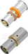 Bashkues KAN-therm ultraPRESS, 25 x 16 mm, bronz, i reduktuar