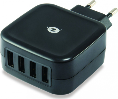Karikues universal Conceptronic ALTHEA04B, 4x USB A, karikim i shpejtë, ngjyrë e zezë