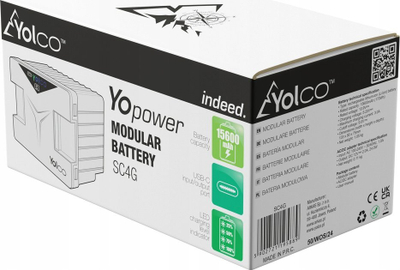 Bateri modulare Yolco SC4G, 15600mAh, për frigorifer portabel, gri