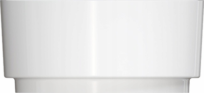 Lavaman mbi banak Omnires Cadence Marble+, 42 x 37 x 19 cm, i bardhë me shkëlqim
