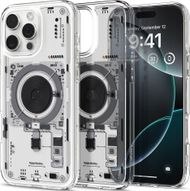 Mbulesë telefoni Spigen Ultra Hybrid MagFit për iPhone 16 Pro Max, magnetike MagSafe, transparente Neo One
