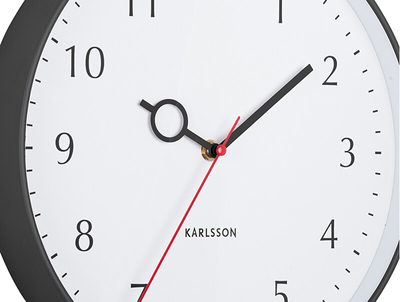 Orë muri Karlsson KA5992BK, e bardhë