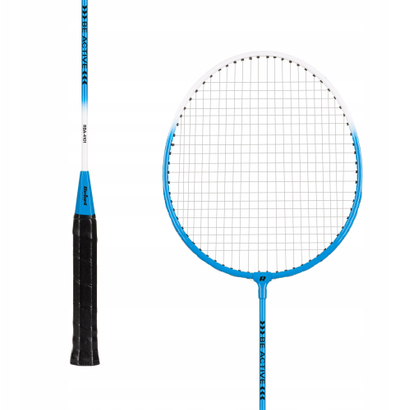 Set badminton Rebel Active, çelik i forcuar, 2 raketa edhe 2 fiteza, blu me bojë të bardhë