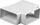 Tee horizontal ventilimi Vents KP75-26, 75x150mm, plastik, e bardhë