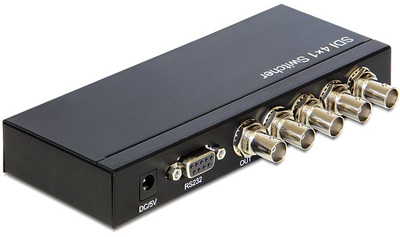 Ndërrues video Delock 3G SDI 93251, 4x1, 10.2 cm, i zi