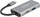 Hub USB DeLOCK 63261, USB‑C në 3x USB‑A edhe USB‑C, 10 Gbps, gri