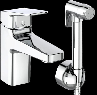 Bateri lavamani Ideal Standard CeraPlan BD231AA, me dush bideje, krom