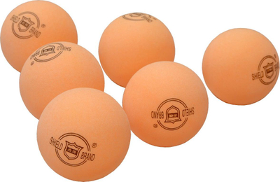 Topa ping-pong Shield, të porokalltë, 6 copë