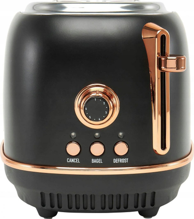 Toaster Haden Heritage, 2 vende, çelik inoks, i zi bakër