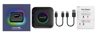 Adapter CarPlay Android Auto Carlinkit Tbox Ambient RGB, Android 13, 4GB 64GB, i zi