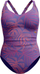 Kостим за капење Speedo Womens Shaping V Neck, моделирачки ефект, розово портокалова