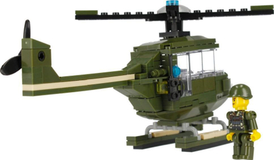 Set konstruktiv Alleblox AB3033 Military Blocks, 3 në 1, 170 copa, me ngjyra