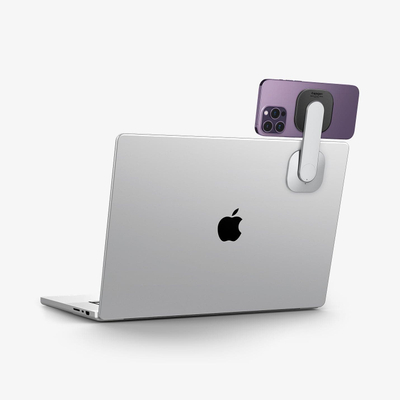 Mbajtëse magnetike telefoni Spigen S312 OneTap MagFit, për laptop dhe monitor, e zezë