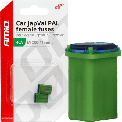 Siguresë automobilistike AMiO 03461, 40A, JapVal PAL Micro, e gjelbër