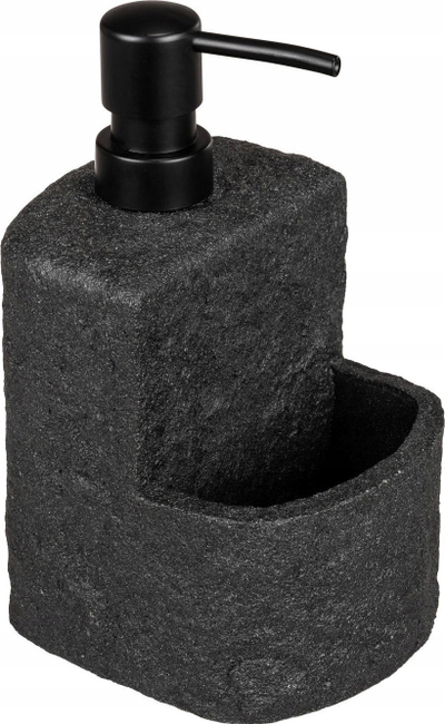 Dozator për enëlarëse WENKO Festival Stone, me vend për sfungjer, i zi
