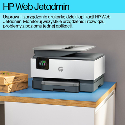 Printer multifunksional HP OfficeJet Pro 9120b, me ngjyra, WiFi, printim dyansh, i bardhë