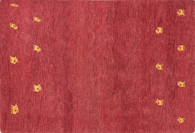 Тепих волна YARALI Wool Gabbeh, 140 x 200 cm, црвен
