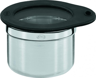 Enë gatimi Rösle me kapak, 300 ml, çelik inox dhe silikon, argjend