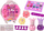 Set kozmetike lodër LEAN Toys Blam Beauty, me valixhe, për kalamaj, rozë