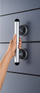 Dorezë sigurie për banjo RIDDER Safety Grab Bar Premium, alumin, 32 cm, ngjyrë argjendi
