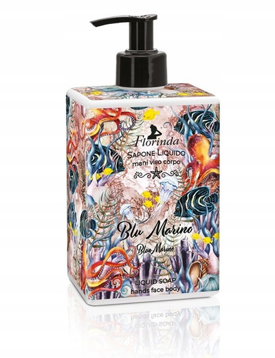 Sapun i lëngshëm Florinda Blue Marine, për duar, fytyrë dhe trup, 500 ml