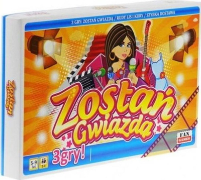 Set lojërash tavoline Piatnik Become a Star 3 Games FAN, 3 lojëra, për fëmijë dhe të rinj, shumëngjyrësh