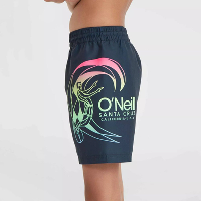 Pantallona banje për çuna O'Neill Circle Surfer Jr, gjatësi 14", tharje e shpejtë, blu e errët