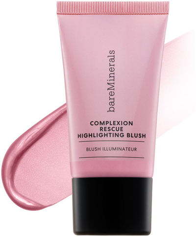 Blush lëkure BareMinerals Complexion Rescue, likuid, rozë me shkëlqim