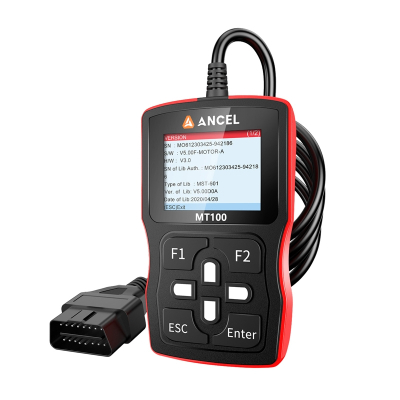 Skener diagnostik për motoçikleta Ancel MT100, OBD, ekran me ngjyra, i zi