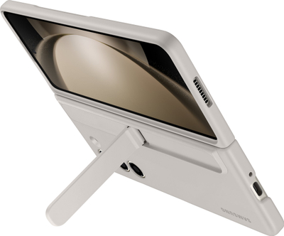 Këllëf telefoni Samsung Galaxy Z Fold5 Standing Case, me rrip, ngjyrë rërë