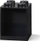Raft muri LEGO Brick Shelf 4 Stud, plastik, për kalamaj, i zi