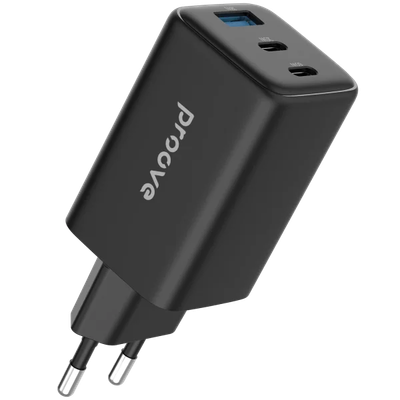 Karikues muri Proove Pocket, 65W, me 2×Type-C dhe USB, i zi