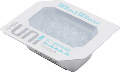 Lodër intime unisex Tenga Uni Diamond, me brendësi si diamant, njëpërdorimëshe