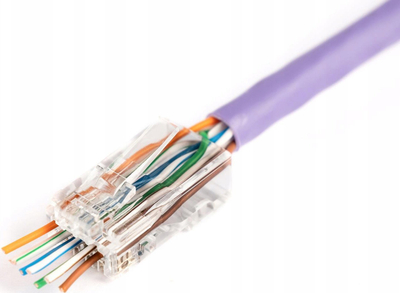 Fishekë modular RJ45 DIGITUS X-ML-6U-EZ, CAT 6, 8P8C, pa mbrojtje, 100 copë