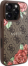 Kapak telefoni Guess 4G Flowers Print MagSafe, për iPhone 16 Pro, kafe